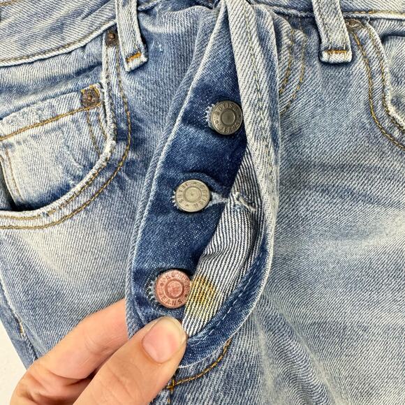 Boyish by HER NWT The Billy Taxi Driver High Rise Distressed Cotton Skinny Jeans - Picture 8 of 12